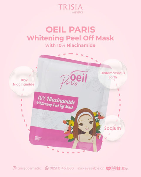 OEIL PARIS Whitening Peel Off Mask ( 10% Niacinamide )