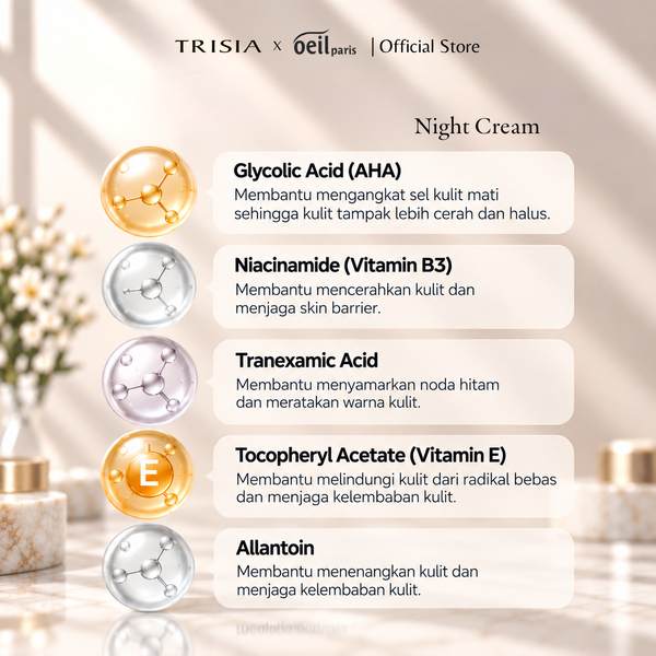 OEIL PARIS Brightening White Clinique Night Cream